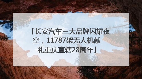 长安汽车三大品牌闪耀夜空，11787架无人机献礼重庆直辖28周年