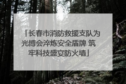 长春市消防救援支队为光博会淬炼安全盾牌 筑牢科技盛宴防火墙