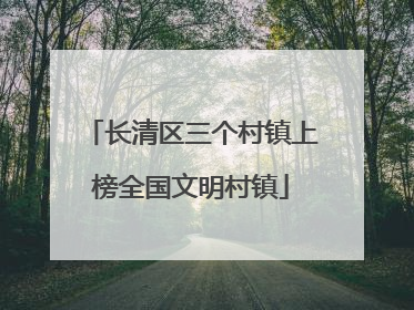 长清区三个村镇上榜全国文明村镇