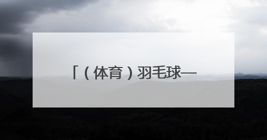 （体育）羽毛球——新加坡公开赛：陆光祖获男单亚军
