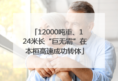 12000吨重、124米长“巨无霸”在本桓高速成功转体
