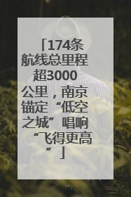 174条航线总里程超3000公里，南京锚定“低空之城”唱响“飞得更高”