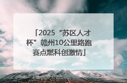 2025“苏区人才杯”赣州10公里路跑赛点燃科创激情
