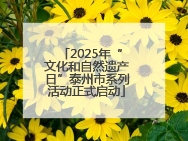 2025年“文化和自然遗产日”泰州市系列活动正式启动