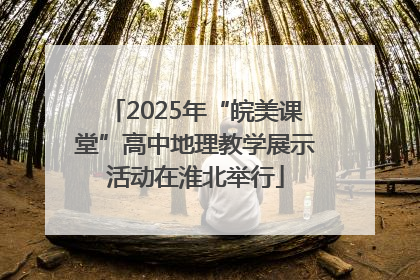 2025年“皖美课堂”高中地理教学展示活动在淮北举行