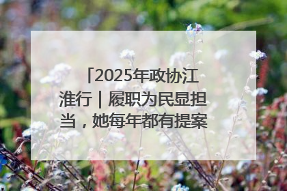 2025年政协江淮行｜履职为民显担当，她每年都有提案被评为“优秀”