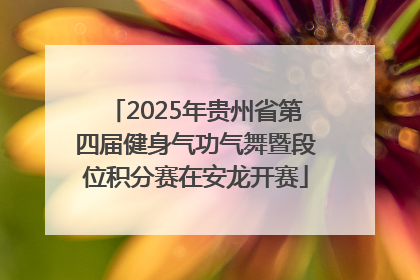 2025年贵州省第四届健身气功气舞暨段位积分赛在安龙开赛