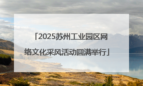 2025苏州工业园区网络文化采风活动圆满举行