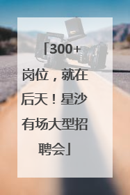 300+岗位，就在后天！星沙有场大型招聘会