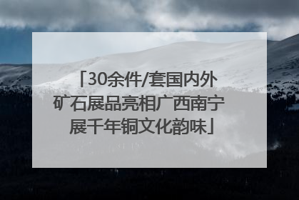 30余件/套国内外矿石展品亮相广西南宁 展千年铜文化韵味