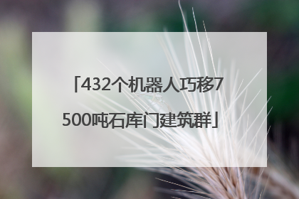 432个机器人巧移7500吨石库门建筑群
