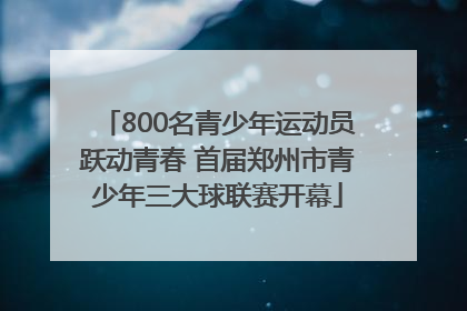800名青少年运动员跃动青春 首届郑州市青少年三大球联赛开幕