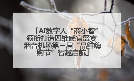 AI数字人“商小智”领衔打造四维感官盛宴 烟台机场第三届“品鲜嗨购节”智趣启航