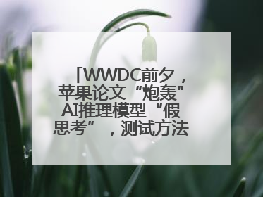 WWDC前夕，苹果论文“炮轰”AI推理模型“假思考”，测试方法遭质疑